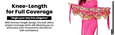 The Dance Bible Women Velvet Belly Dance Belt Hip Scarf with Gold Coins ...