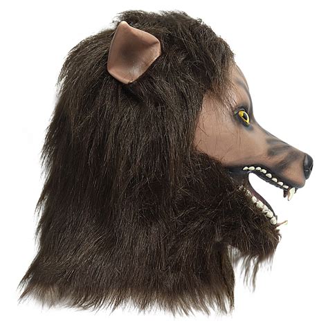 Realistic Latex Werewolf Mask Halloween Cosplay Horror Anime Full Face ...