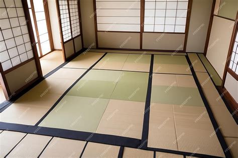 Premium Photo | Japanese Tatami Mat Flooring Design