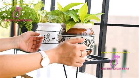 Watch Iron indoor outdoor plant stand for balcony garden set of 8 on ...