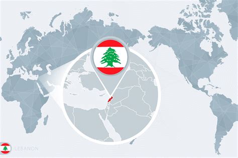 Lebanon world map location