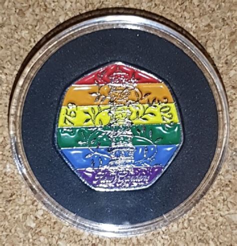Capsuled Rare Kew Gardens Pride Shaped 50p Coin 500 India | Ubuy