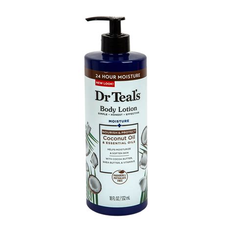 Dr Teal's Moisture Coconut Oil & Essential Oils Body Lotion 532 ml ...