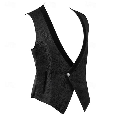 Victorian Medieval Renaissance Vest Prince Aristocrat Slim Fit Jacquard ...