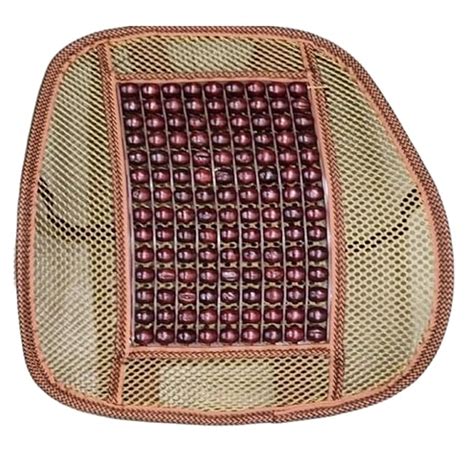 Q1 Beads Wooden Beads Back Rest/Lumbar Support Cushion with Elastic ...