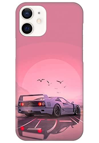 Sportscar and a Sunset Printed Back Cover Phone Case for Apple iPhone ...