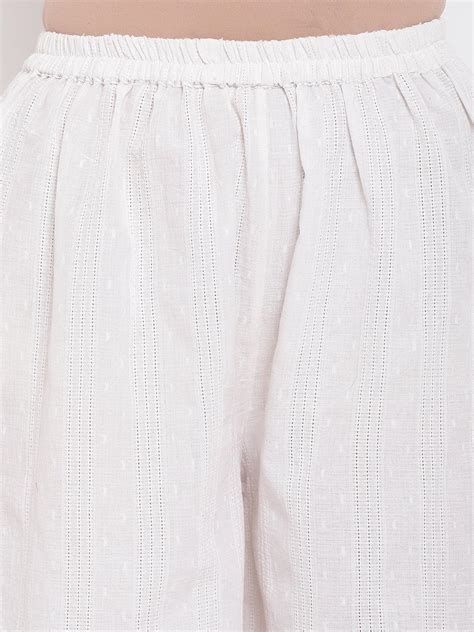 White Dobby Kurta Set – trueBrowns