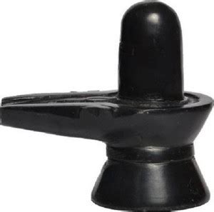 NAVYAKSH Marble Black Pooja Shiv Ling Decorative Showpiece - 13 cm ...