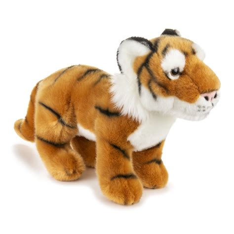 12 and 8 Inch Stuffed Tiger Mom and Baby Plush - Zoo Animal Kingdom ...