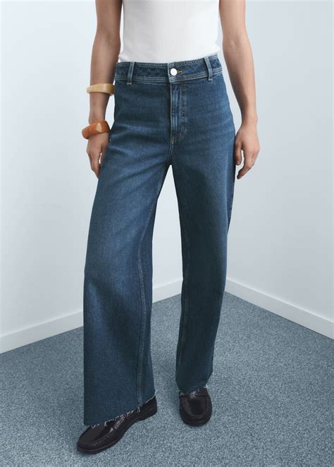 Catherin culotte high-rise jeans - Women | MANGO Sri Lanka
