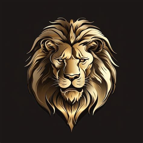 A clean lion logo mascot | Premium AI-generated image