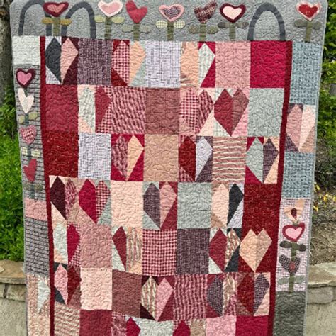 Image result for Heart Quilt Pattern Designs