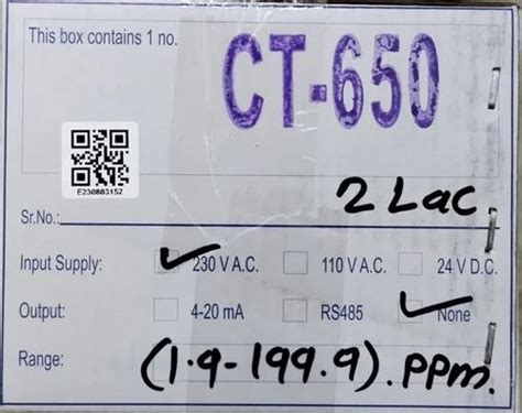 ASTER Conductivity meter - Aster CT 650 Conductivity Meter 0-500 Ms/Cm2 ...