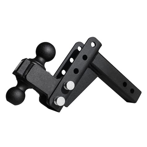 BulletProof Black Steel Ballmount with 4-in Rise and 4-in Drop, 2-in ...