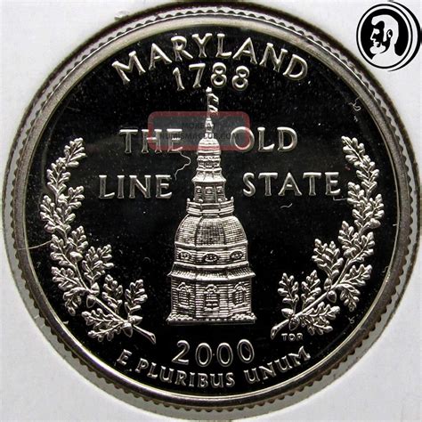 2000 S Maryland State Quarter - Gem Deep Cameo Proof Coin