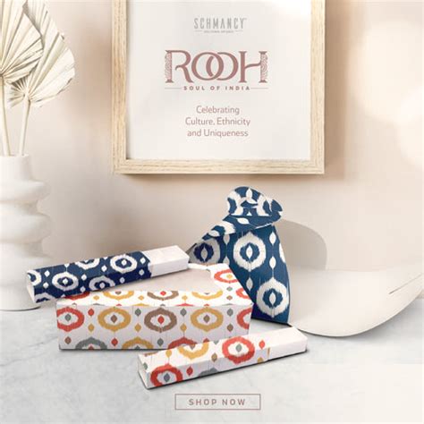 Ikat and Handloom print on packaging boxes – Schmancy