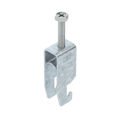 Clamp clip 2056 U-foot, 2-fold, metal pressure sleeve, FT | OBO