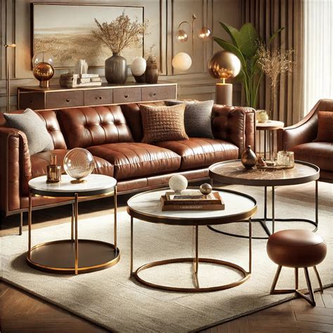 Stylish Coffee Tables for Brown Leather Sofas – Prestige Affairs Furniture