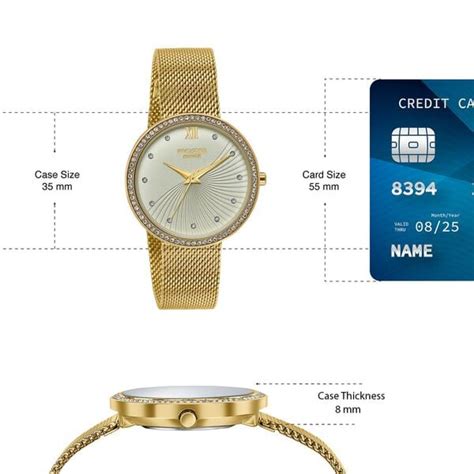 Buy Online Poze By Sonata Quartz Analog Golden Dial Golden Metal Strap ...