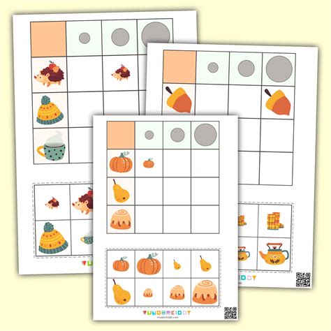 Printable Autumn Activities and Worksheets for Preschool