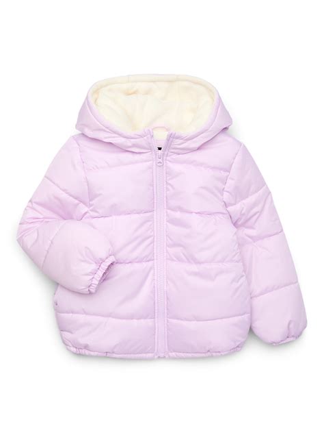 London Fog Girls’ Puffer Coat with Hood, Sizes 4-16 - Walmart.com