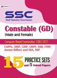 SSC Constable (GD) ,Male And Female -15 Practice Sets: Buy SSC ...