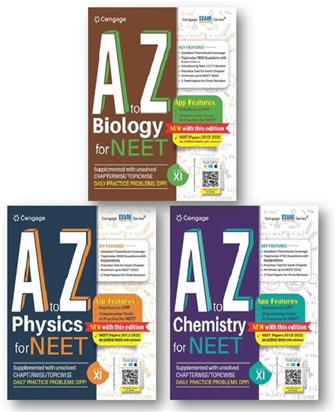 A To Z Biology , Physics And Chemistry (3-Books Set ) For NEET: Class ...