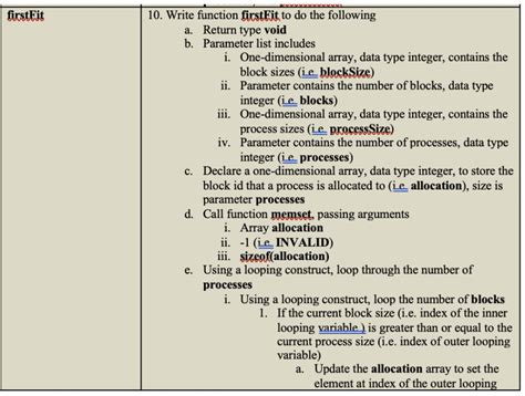 Image result for First Fit Program in C