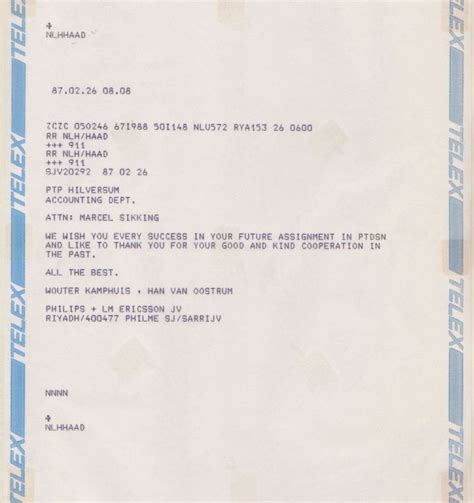 Throw-Back-Thursday to a time before email, when we used to communicate ...