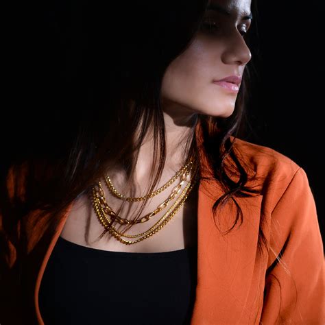 Multi Layered Gold Chain Necklaces – Theglamsutra