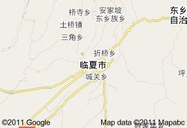 临夏县高清地形地图