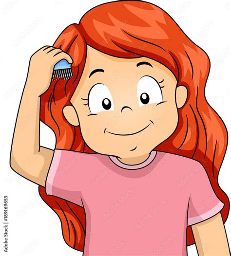 Clip Art Brushing Hair