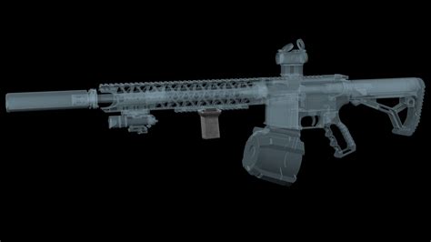 3D model Vertical foregrip BCM GUNFIGHTER MOD 3 VR / AR / low-poly ...