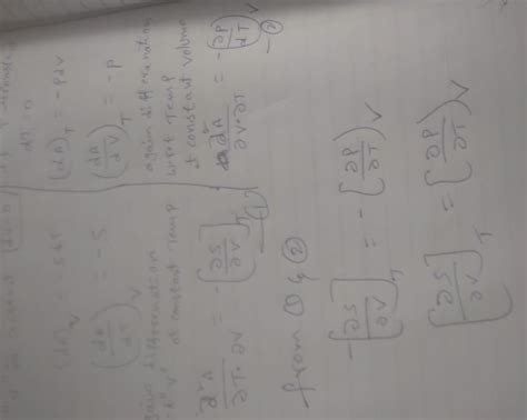 Plz explain last expression\n\nsolution: d tds- pdv dividing by dv ...