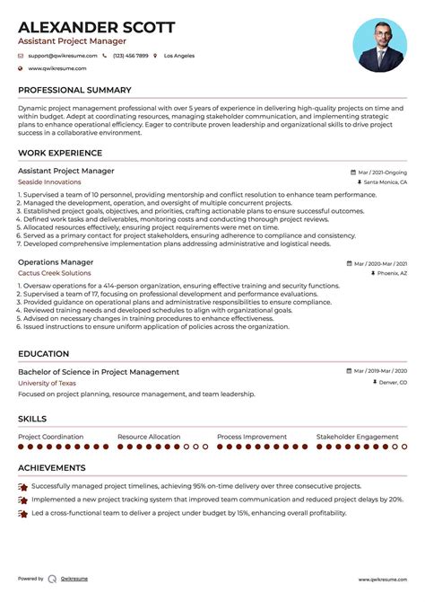 10+ Assistant Project Manager Resume Samples & Templates for 2025
