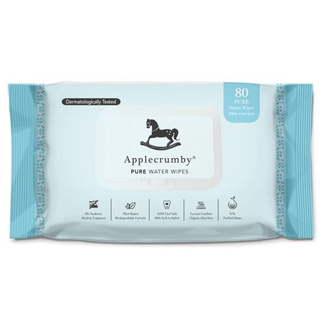 (Bundle of 2) Applecrumby Pure Water Wipes 80s