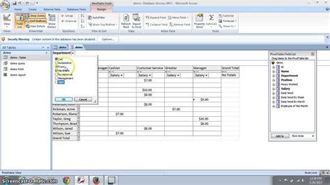 Image result for PivotTable Access