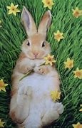 Image result for Spring Flowers with Baby Bunnies