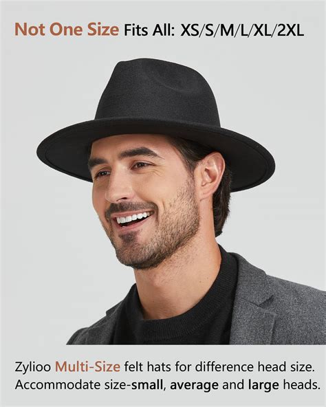 Snapklik.com : Zylioo Oversize XXL Felt Fedora Hats,Large Warm Panama Fedora Hat,Unisex Wide ...