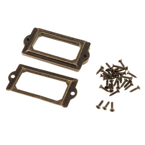 Buy arythe G410Drawer Cabinet Frame Label Tag Pull Handle File Name ...