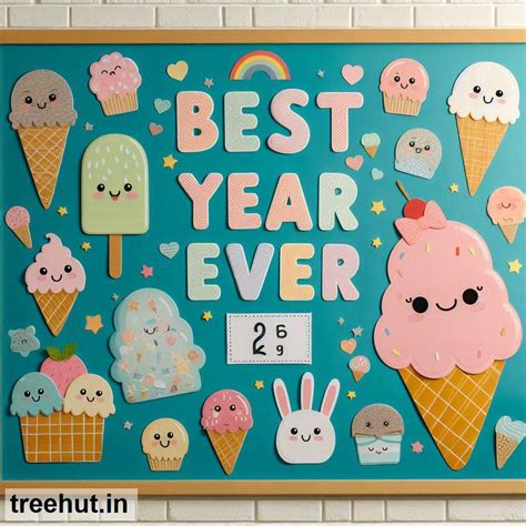 Ice Cream, End of Year Bulletin Board Ideas, Best Year Ever