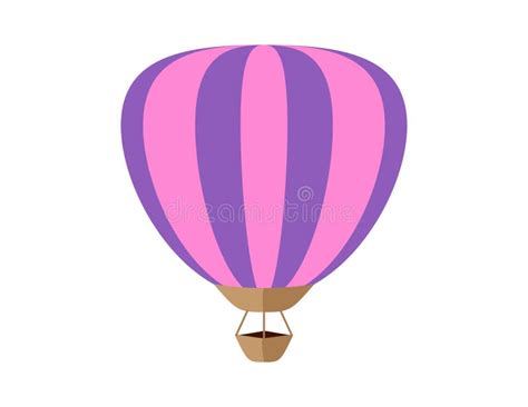 Balloon Illustration for Coloring Book Template, Hot Air Balloon for ...