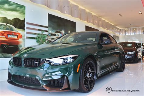 The brand new British racing green M4 in all her beauty : r/BMW