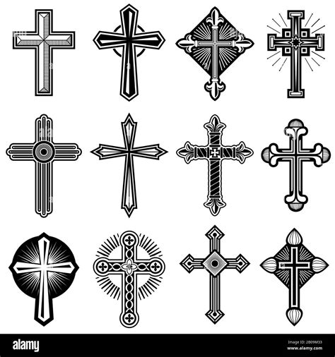 Cool Black And White Cross Drawings