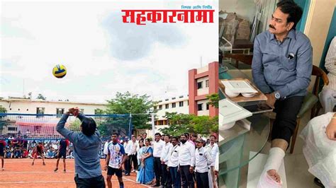 माजी मंत्री ‘हर्षवर्धन पाटील’ यांचा पाय ‘फ्रॅक्चर’ - Sahkarnama