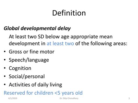 Global developmental delay & Intellectual disability | PPTX