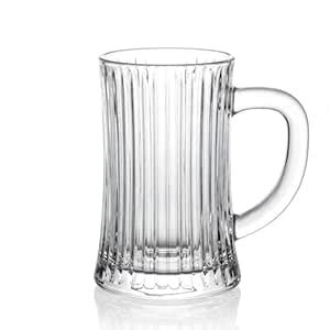 Buy Homeprism Clear Glass Beer Mug 500 ml Large Capacity Durable ...