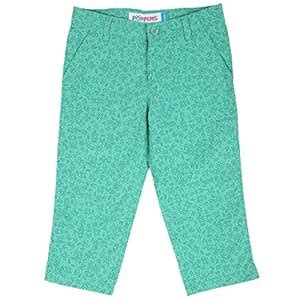 Poppers By Pantaloons Girls Calf Length Capri (205000004546037, Pista ...