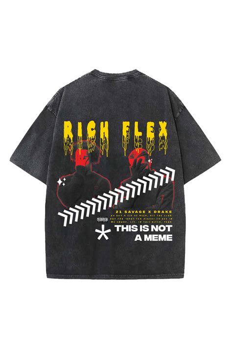 Rich Flex Designed Vintage Oversized T-shirt – Beseksy