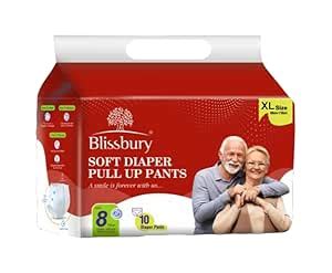 Blissburry Premium Adult Diaper Pants (XL, 48-67 Inch) - (3 x10 Diapers ...